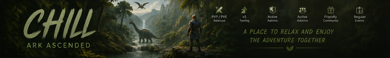 CHILL banner — a place to relax and enjoy the adventure together